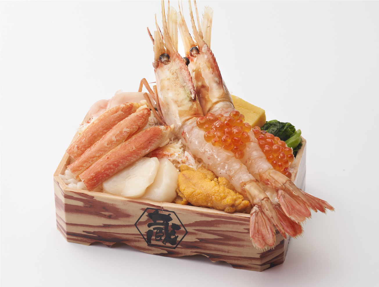 Kura Botan-ebi (red shrimp) Deluxe Bento